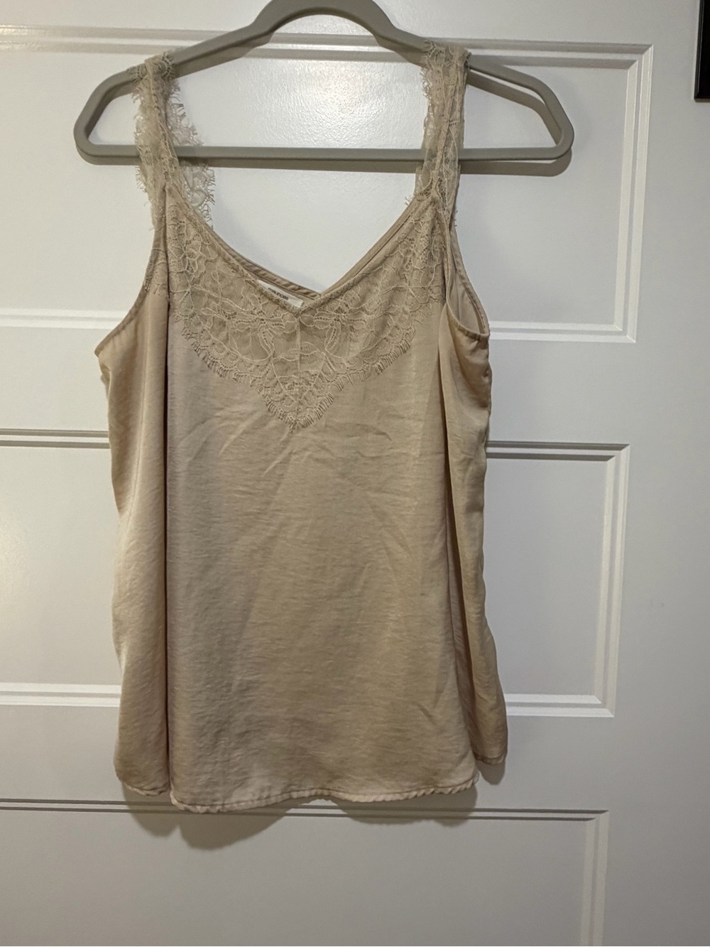 Maurices Lace Trim Beige Camisole Tank